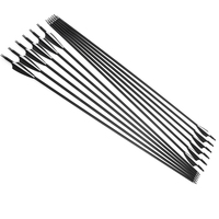 Flèches en carbone SHARROW Archery Spine 500 pour arcs composés, arcs classiques et longs, pour la chasse et l'entraînement des adultes, 31 pouces