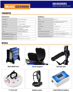 גלאי מתכות מקצועי נטען HEDAO gdx8000 עם אינדוקציה פועמת לחיפוש עמוק של זהב ואוצרות - Product Image 3