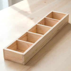Boîte en bois <span class=keywords><strong>Ricard</strong></span> rectangulaire personnalisée pour cosmétiques de bureau, fruits secs et cadeaux - Product Image 1