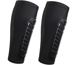 Espinilleras de fútbol y <span class=keywords><strong>baloncesto</strong></span> personalizadas, protectores de piernas de fútbol <span class=keywords><strong>con</strong></span> protección de pantorrilla, espinilleras y calentadores - Product Image 4