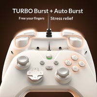 Gamepad Berkabel G4 Pengontrol Game Getaran Ganda untuk IOS, Switch, Android, Windows PC, PS4