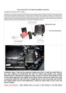 18-Airflow hava akımı gerçek kuru karbon Fiber emme sistemi için Lynk & Co 02 03 1.5T GTR motor karbon Fiber hava emme borusu - Product Image 6