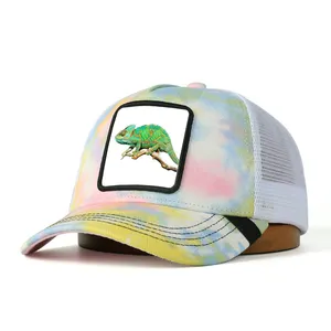 Wholesale Custom Logo Mesh Dad Hat Animal Farm Patch Baseball Caps Sports Outdoor 5 Panel Embroidery Trucker Hats