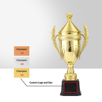 Trophée de sport en plastique personnalisé 2025 JZ Factory – Vente en gros – Coupe de récompense pour basketball, volleyball, football – Trophée couronne sportive