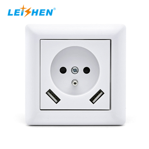 En gros 16A 250VEU/CE standard de type français <span class=keywords><strong>mural</strong></span> prise de courant prise électrique avec deux ports <span class=keywords><strong>usb</strong></span> - Product Image 5