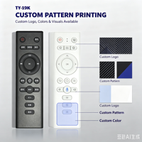 Control Remoto Universal Inteligente para TV LED KEYUAN TY-19K con Código Fijo Anti-Impactos, Plástico ABS y 4 Botones