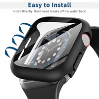 Protecteur d'écran en verre trempé AAA de haute qualité à bas prix pour Apple Watch S7 Compatible avant et arrière