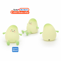 Personnalisable Petite Lampe LED Rechargeable Silicone Veilleuse Jouets Capteur Timing Bébé Pat Nouveauté Cadeaux