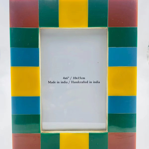 Cadre photo rustique vintage fait à la main personnalisable durable et léger en os naturel pour table murale de chambre à coucher nouveautés - Product Image 2