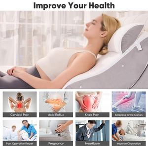 Juego de Almohadas de Cuña Multiusos Personalizadas de 4 Piezas, Espuma Viscoelástica con Fundas Extraíbles, Perfectas para <span class=keywords><strong>Embarazo</strong></span>/Postoperatorio/Reflujo Ácido - Product Image 5