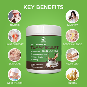 Café en poudre à base de plantes sous marque privée, <span class=keywords><strong>coupe</strong></span>-<span class=keywords><strong>faim</strong></span>, brûleur de graisse, pour la perte de poids et le remodelage abdominal, produits amincissants - Product Image 3