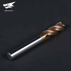 Xdracon Tungsten <span class=keywords><strong>Carbide</strong></span> 4 Flutes Vuông Mũi End Mill Set 4/6/8/10Mm Phẳng Phay Cutter Cho Công Cụ CNC - Product Image 6