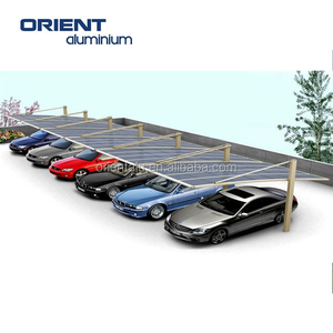 Abri de voiture ORIENT résistant au vent et à l'eau en aluminium robuste avec toit en polycarbonate pour <span class=keywords><strong>stationnement</strong></span> extérieur - Product Image 4