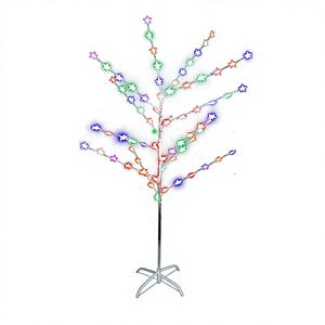 Sapin de Noël artificiel moderne transparent de 59 pouces, de haute qualité, sur pied, 20 pièces/carton, décorations, taille personnalisable, pour usage domestique - Product Image 1