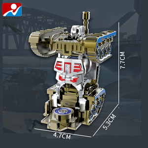 <span class=keywords><strong>Mini</strong></span> Giocattolo Educativo DIY Trasformabile in Robot con Ruote Omnidirezionali a Quattro Assi per Bambini - Product Image 3
