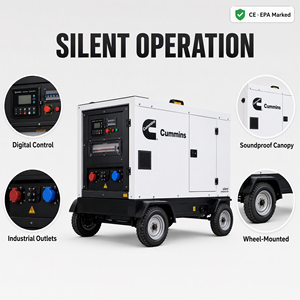 Générateur diesel silencieux triphasé Cummins 500 kVA 300 kVA 200 kVA 150 kVA 100 kVA, refroidissement par eau, pour une production d'électricité de secours efficace - Product Image 2