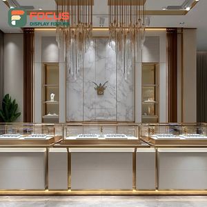 Luxury Premium Jewelry Display System Laminated Finish Jewelry Shop Display Counter - Product Image 2