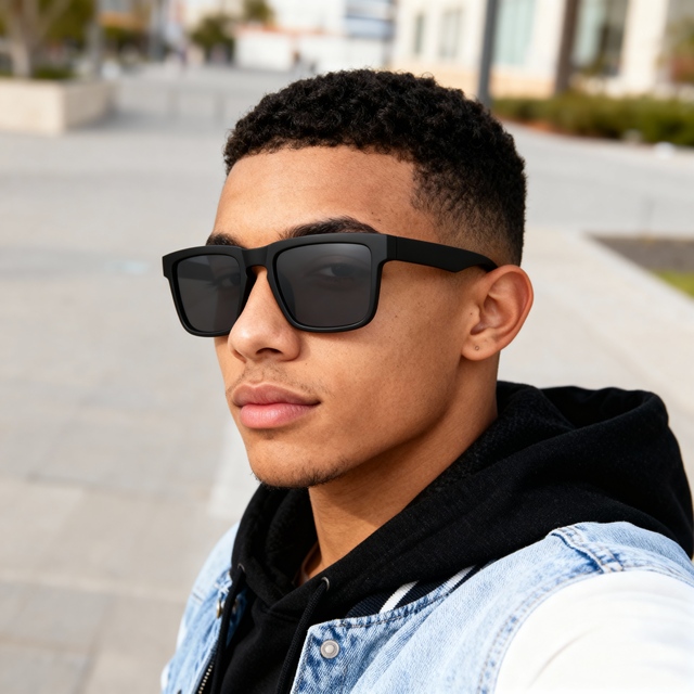 New Square Frame Men's Sunglasses Fashion Trend High-End Style Colorful Glasses Outdoor Sports Cycling Sunglasses WP 80