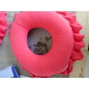 Oreiller de massage en forme de U pour salons de beauté, amovible et lavable, en polaire élastique rond, portable. - Product Image 2