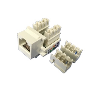 RJ45 Cat6 UTP 90 Degrés Keystone Jack Sans Outil Modulaire Réseau Non Blindé Poinçon Cat 6a 90 Degrés Connecteurs - Product Image 2