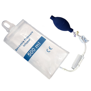 Sac d'infusion de pression manuelle réutilisable en TPU transparent de 500 ml avec infuseur de pression à jauge à Piston - Product Image 1