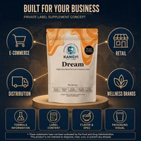 Complément Alimentaire en Poudre pour la Nuit Mélatonine L-Théanine Reishi Apigénine Magnésium Sel Marin Caramel OEM Marque Privée 180g