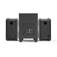 2025 vente en gros 2.1 rvb lumière LED Portable USB filaire Rechargeable haut-parleurs de jeu coloré Subwoofer ordinateur haut-parleur