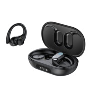 Audífonos Inalámbricos S58 BT V5.4 2024, Audífonos para Juegos con Altavoz de 13 mm, Tipo-C, Pantalla Digital, Ajuste de Volumen, Gancho para la Oreja, Audífonos Deportivos TWS