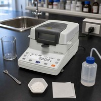 Analyseur d'humidité électronique halogène, testeur rapide de teneur en eau, machine de test avec écran LCD pour laboratoire et matériaux de laboratoire