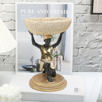 SWAITE Panier en résine de luxe léger – Forme personnalisée, décoration d'intérieur, artisanat d'art pour salon et entrée