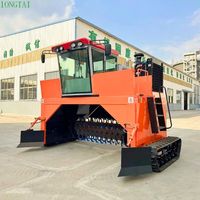 Disponible pour la vente automatique mouton fumier andain compost tourneur Machine engrais organique équipement moteur noyau compost mélangeur