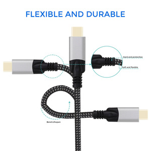 VCOM 8K 60Hz USB-C zu DP Adapter Stecker auf Buchse für Laptop Erweiterung Monitor <span class=keywords><strong>DisplayPort</strong></span> Konverter Kabel 15cm - Product Image 4