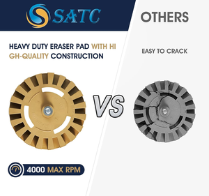 1 Gói Xe Decal Remover Cao Su Sọc Tẩy Bánh Xe Công Cụ Cho Khoan Loại Bỏ - Product Image 3