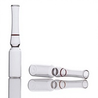 Ampoule en verre transparent de qualité pharmaceutique HOPECK, flacon à col facile à casser, sérigraphie, emballage de sérum injectable, stockage, échantillonnage
