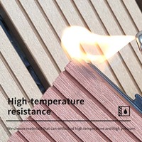 Dalles de terrasse WPC antidérapantes au design moderne, en composite bois-plastique, pour jardin et piscine extérieurs, vente directe usine