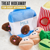 Jouet pour chien en peluche mignon et résistant aux morsures, en matériau non toxique, qui émet des sons, résistant à la traction, durable et doux au toucher