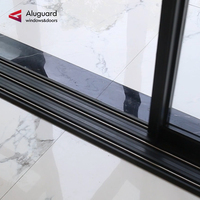 Porte coulissante d'angle panoramique en aluminium robuste pour patio, avec double vitrage, pour maison |   Aluguard