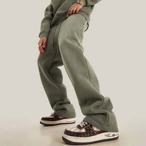 Unisex 345G Heavyweight Casual Elastic Waistband Zipper Pockets <b>Jogger</b> for <b>Men</b> Sweatpants <b>Loose</b> Plus Size <b>Men's</b> Sweatpants - Product Image 5