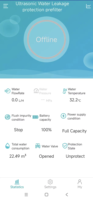 Détecteur de fuite d'eau précis, capteur de mesure ultrasonique AI, alimentation électrique, application de contrôle à distance, détection de fuite d'eau pour les ménages