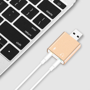 Thẻ âm thanh ngoài <span class=keywords><strong>USB</strong></span> Plug and Play Bộ chuyển đổi âm thanh vòm ảo <span class=keywords><strong>7.1</strong></span> cho tai nghe chơi game trên máy tính xách tay (Không cần trình điều khiển) - Product Image 6