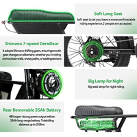Vélo électrique tout-terrain Yangor Fatbike 20 pouces avec batterie lithium 48V 35Ah double batterie pour les trajets urbains