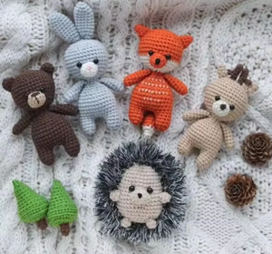 Juguete de Peluche de Animales del Bosque para Bebés, Zorro, Oso, Conejo, Ciervo, Erizo, Ardilla, Búho, Mapache, Mapache Blanco, Alce - Product Image 5