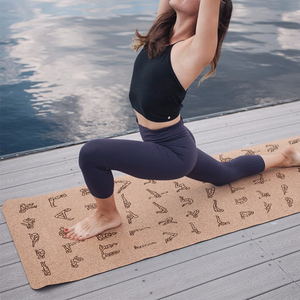 Diseño personalizado profesional Tamaño Imprimir Vegan Yoga Matt Tamaño personalizado Yoga Mat Cork Mat - Product Image 3