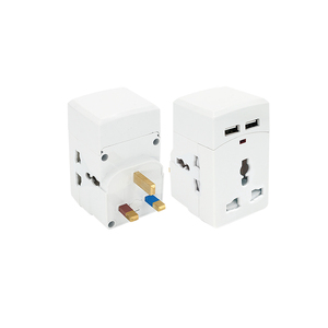 <span class=keywords><strong>Adattatore</strong></span> <span class=keywords><strong>da</strong></span> Viaggio Multifunzione con 3 Prese Elettriche e 2 Porte <span class=keywords><strong>USB</strong></span> in Plastica ABS 10A con Fusibile - Prezzi all'Ingrosso - Product Image 3