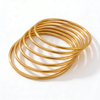 Bracelet pour femme en acier inoxydable plaqué or 18 carats, anti-ternissement, élégant, bijoux, bracelets