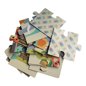 لعبة تعليمية كبيرة من 12 قطعة للأطفال على شكل حيوانات ، لعبة تعليمية في مادة ورقية - Product Image 3