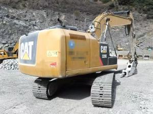 Excavadora hidráulica de cadenas Cat 320E usada con motor C6.6 y control de nivelación para desarrollo de sitios - Product Image 3