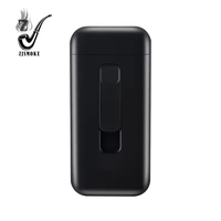 Briquet électrique personnalisé avec logo, boîte à cigarettes en plastique, fumée fine, briquet rechargeable USB portable avec étui à cigarettes pour femmes