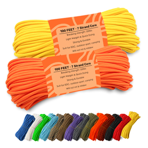 Corde en nylon tressée de haute qualité, plusieurs couleurs, 3 mm, 4 mm, 5 mm, 6 mm, 7 mm, paracorde 1000 pieds, corde d'escalade d'extérieur - Product Image 2