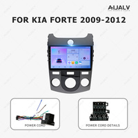 Aijia Fournisseur 2 Din Noir Gris Manuel AC 2009-2012 pour KIA FORTE 9INCH Multimedia Frame Dashboard Frame Auto Radio Fascia